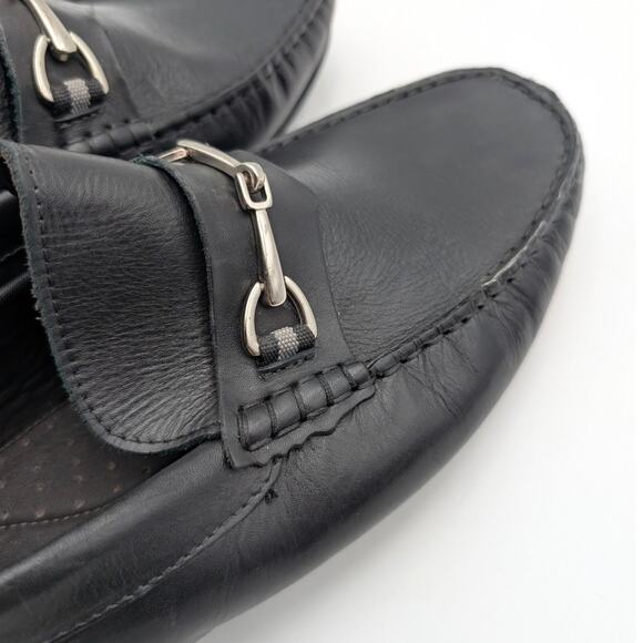 MJNY by Marc Joseph Slip-On Loafer Shoes Men's Leather Black Size US10 EU43 - Picture 10 of 11